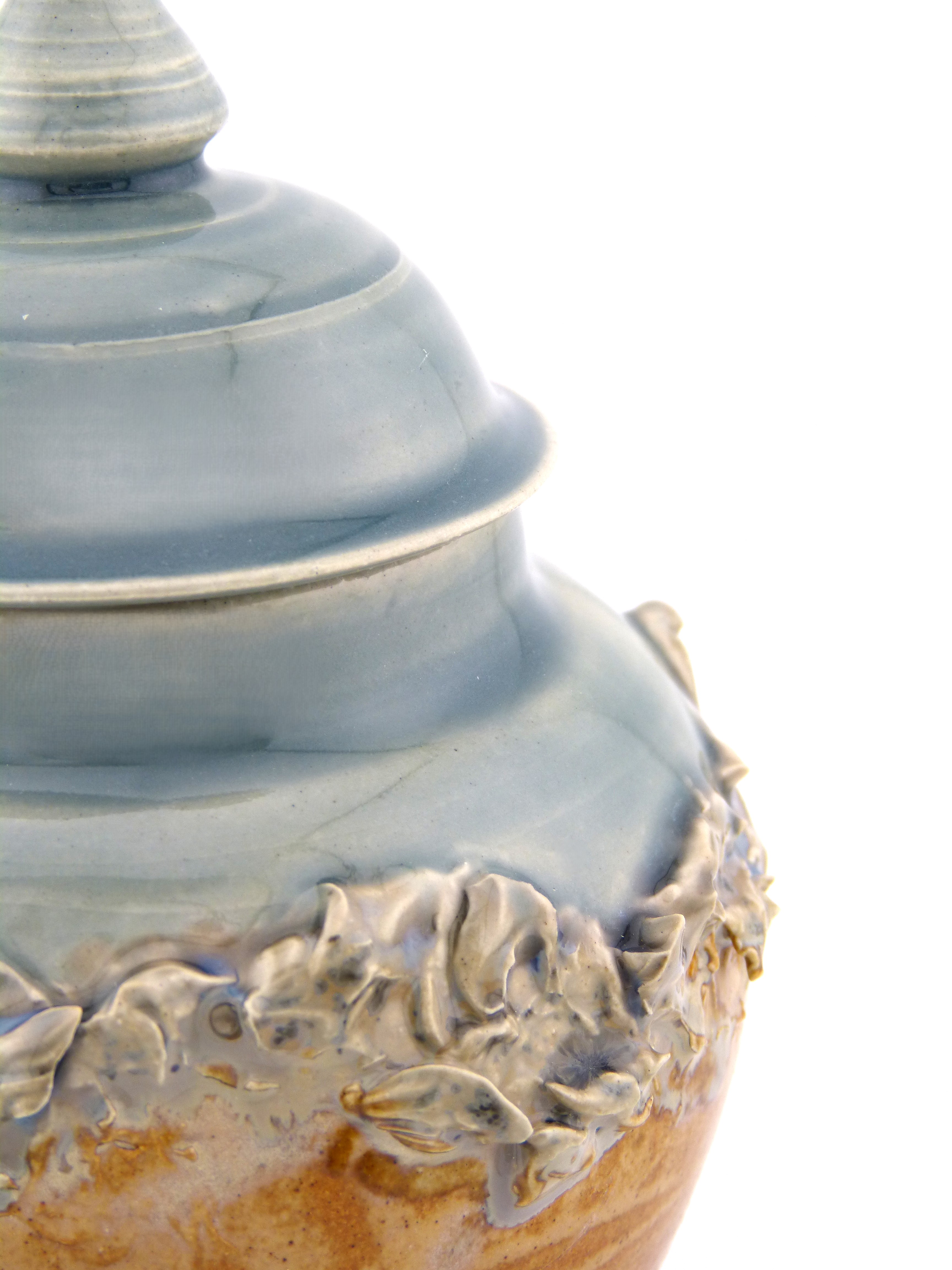 Surf Lidded Ceramic Jar