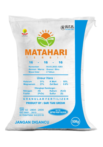 PUPUK MAJEMUK MATAHARI BIRU GRANURAL FERTILIZER
