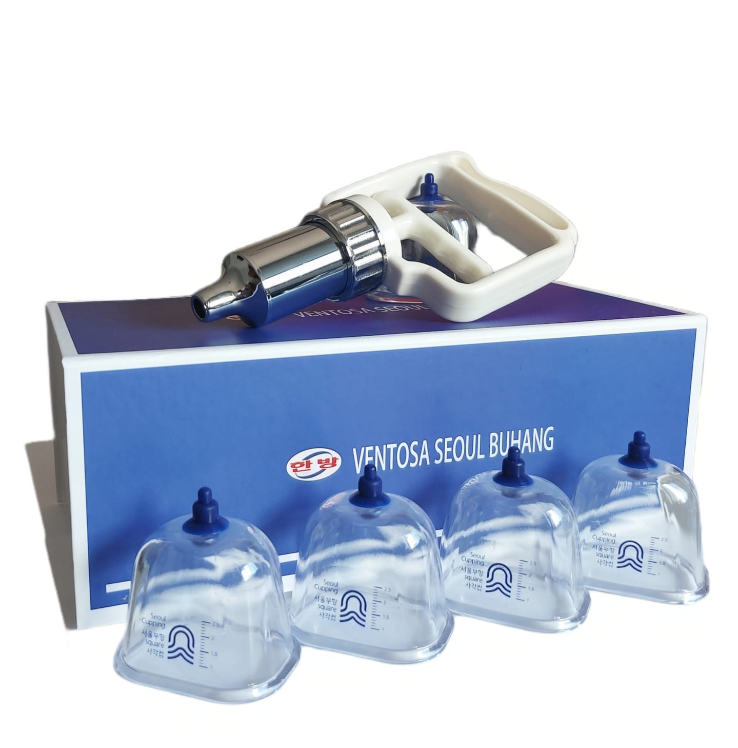 Kit de Ventosa Seoul Buhang com 12 Ventosas Quadradas