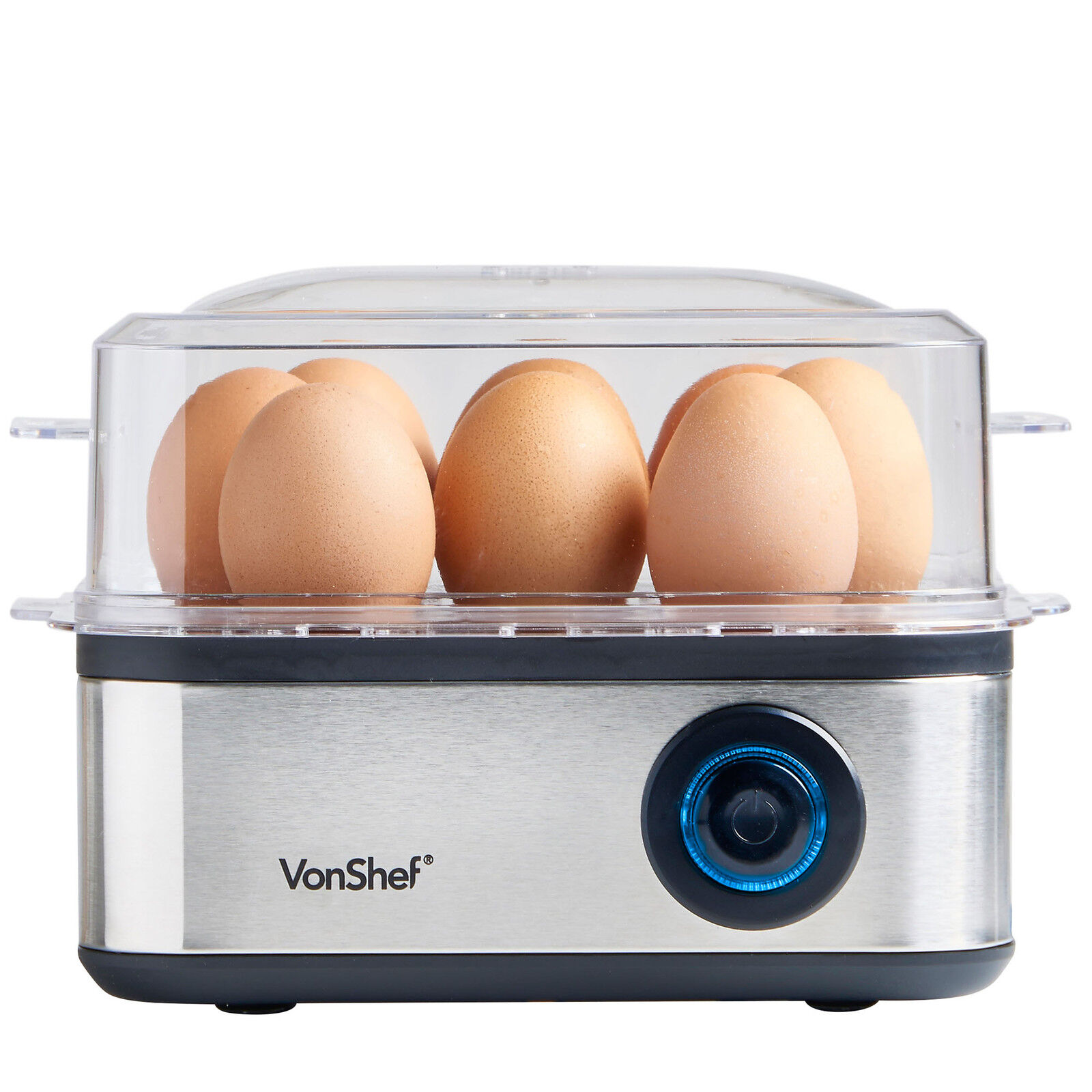 Egg Boiler and Poacher – VonShef Electric 16 Egg Cooker & Omelette Maker – 500W