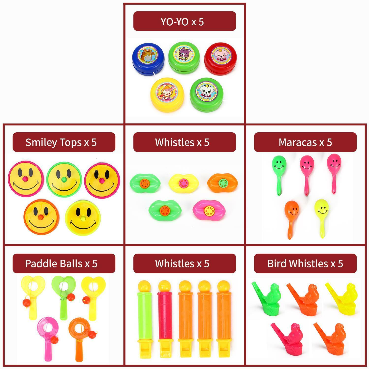 100pc Party Bag Filler Toys Favours Prizes Birthday Loot Pinata Fillers