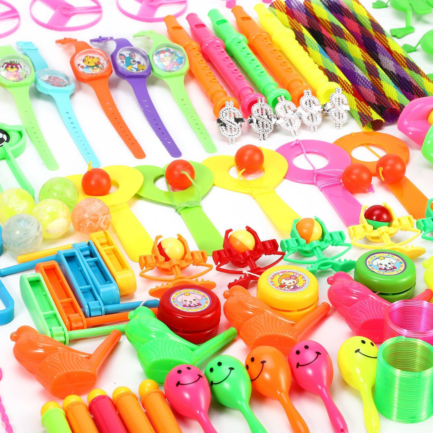 100pc Party Bag Filler Toys Favours Prizes Birthday Loot Pinata Fillers