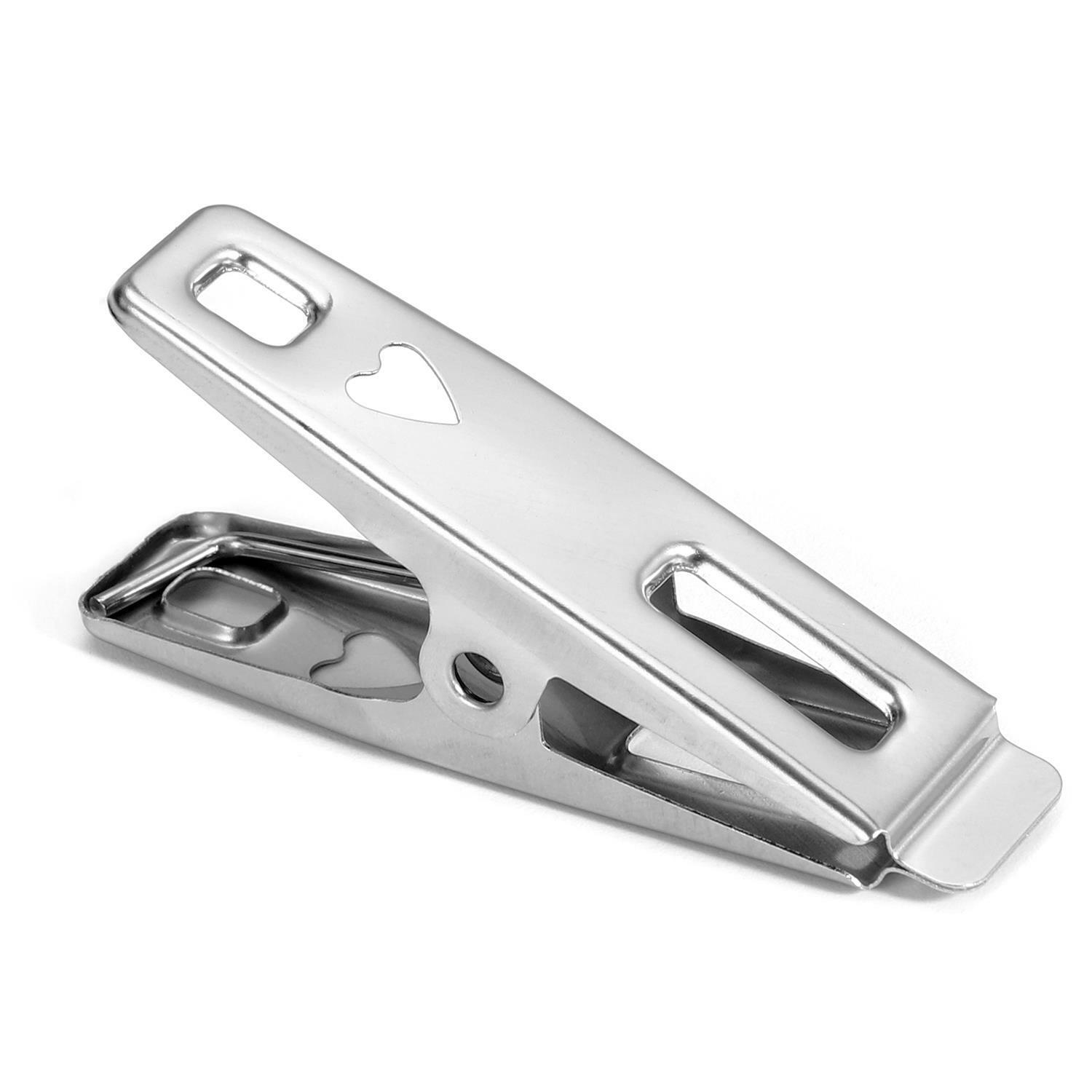 Pack of 20 Stainless Steel Spring Loaded Metal Laundry Clothes Pegs