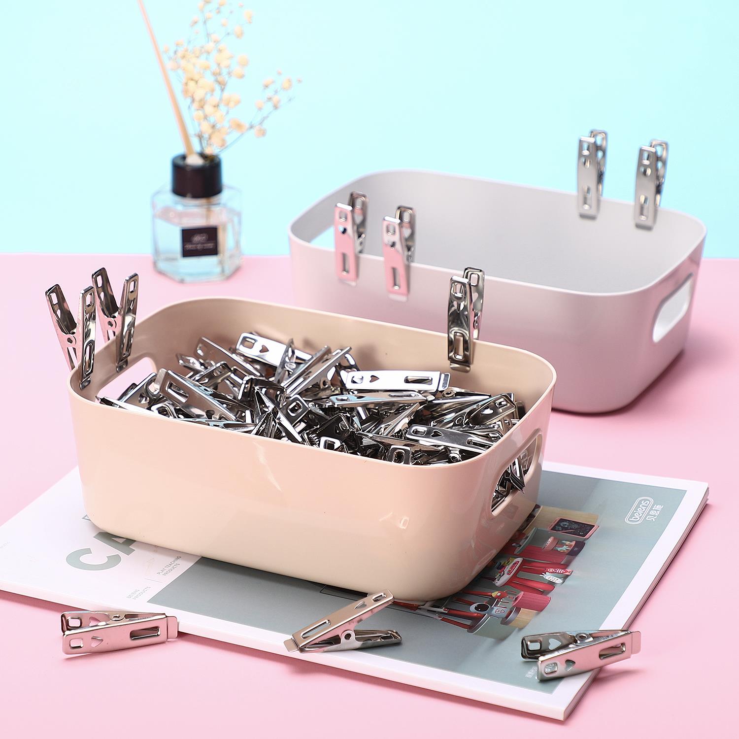 Pack of 20 Stainless Steel Spring Loaded Metal Laundry Clothes Pegs