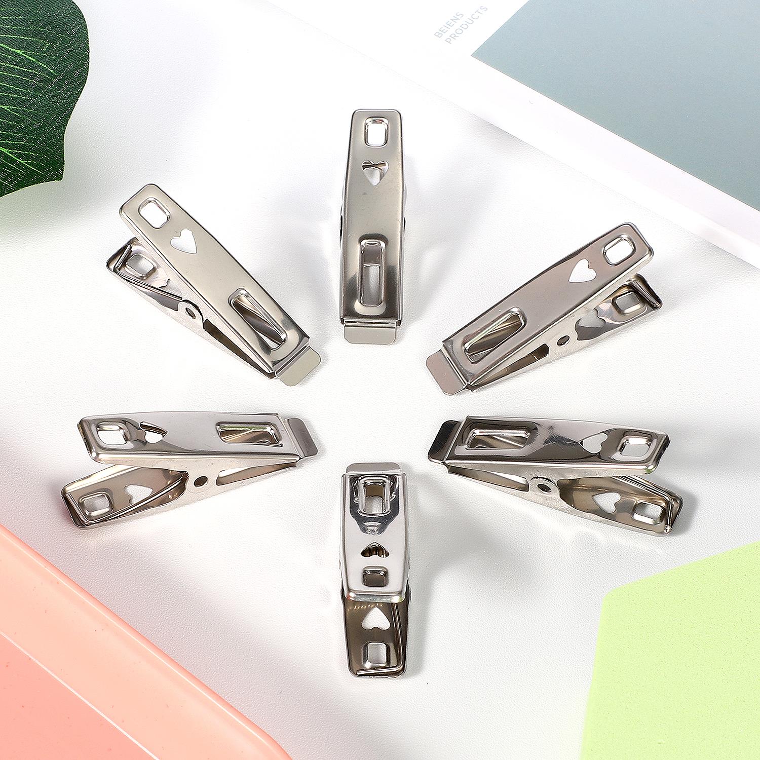 Pack of 20 Stainless Steel Spring Loaded Metal Laundry Clothes Pegs