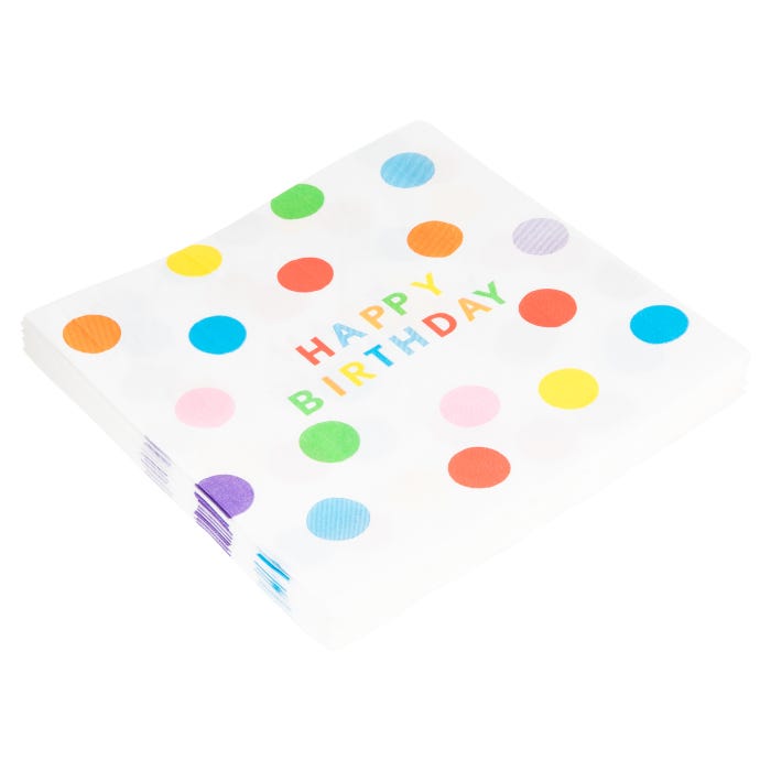 Party Polka Dot Paper Napkins (Pack of 20)