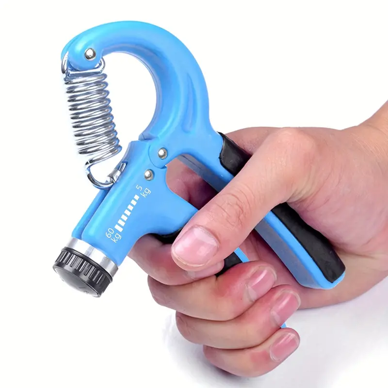 1pc 5-60KG Adjustable Strength Training Equipment For Men And Women, Finger Grip Exerciser, Wrist Strength Trainer, Portable Hand Gripper