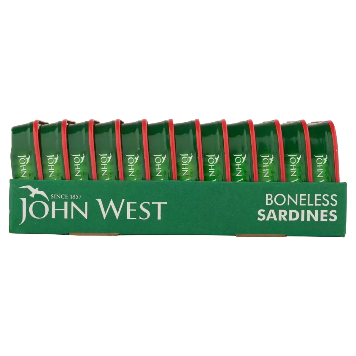 John West Sardines in Tomato Sauce Succulent Boneless Snack - Pack of 12 x 95g
