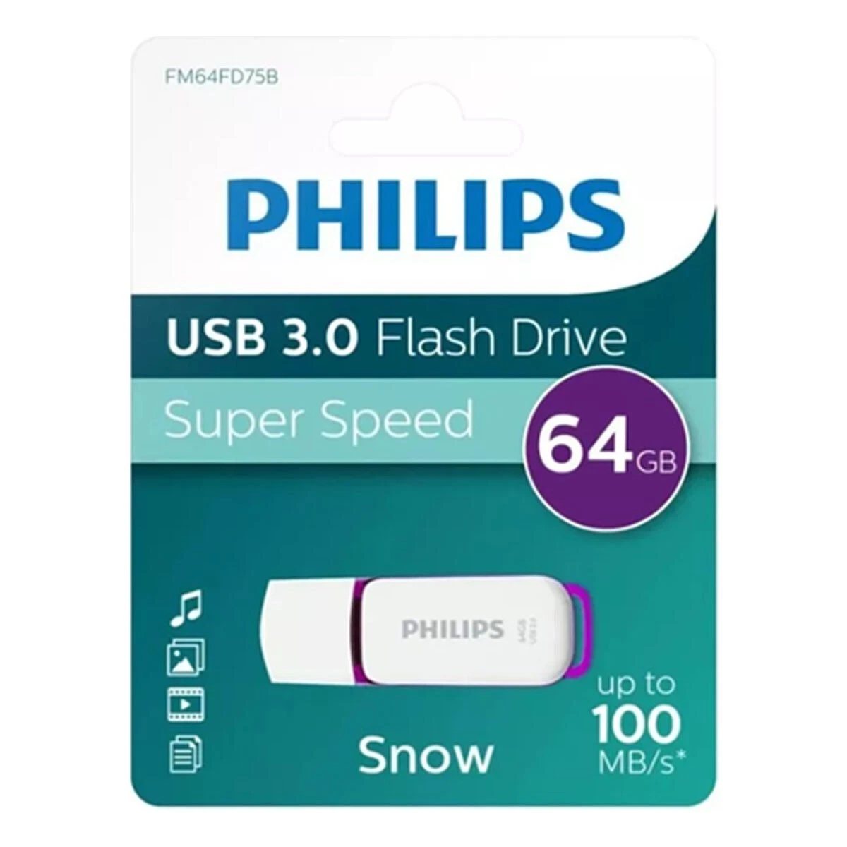 PHILIPS 64/128/256 GB Snow HIGH SPEED USB 3.0 Flash Drive Memory Stick Pen Drive