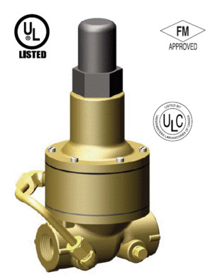 PRESSURE REDUCING VALVE , Model 55-L, BS/BUNA, 400psi rwp