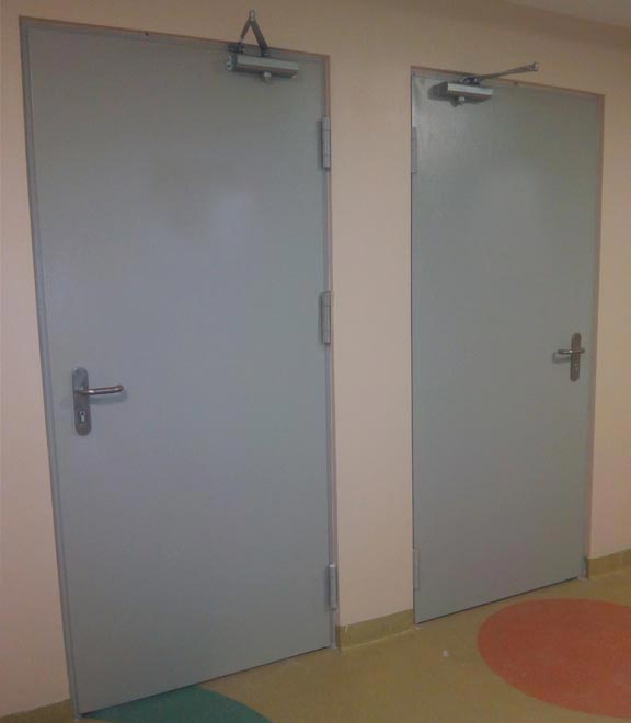 Security fire door