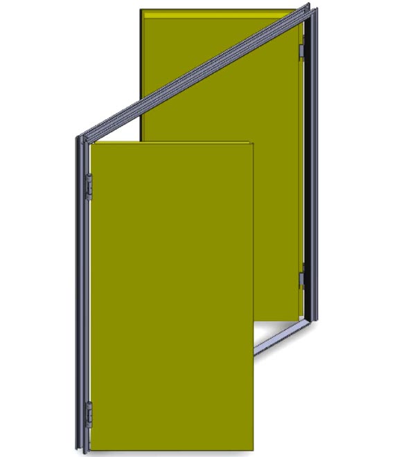 Hospital fire door