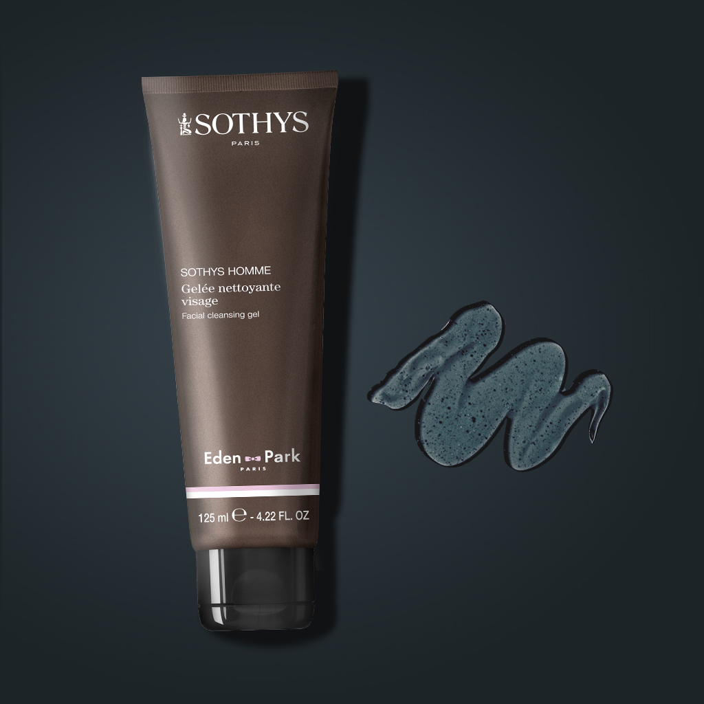 Sothys Vyrams Veido Valymo Gelis 125ml – Vyrams, Giliam Valymui, Porų Mažinimui, Nuo Blizgesio, Odos Gaivinimui, Paruošimui Skutimuisi
