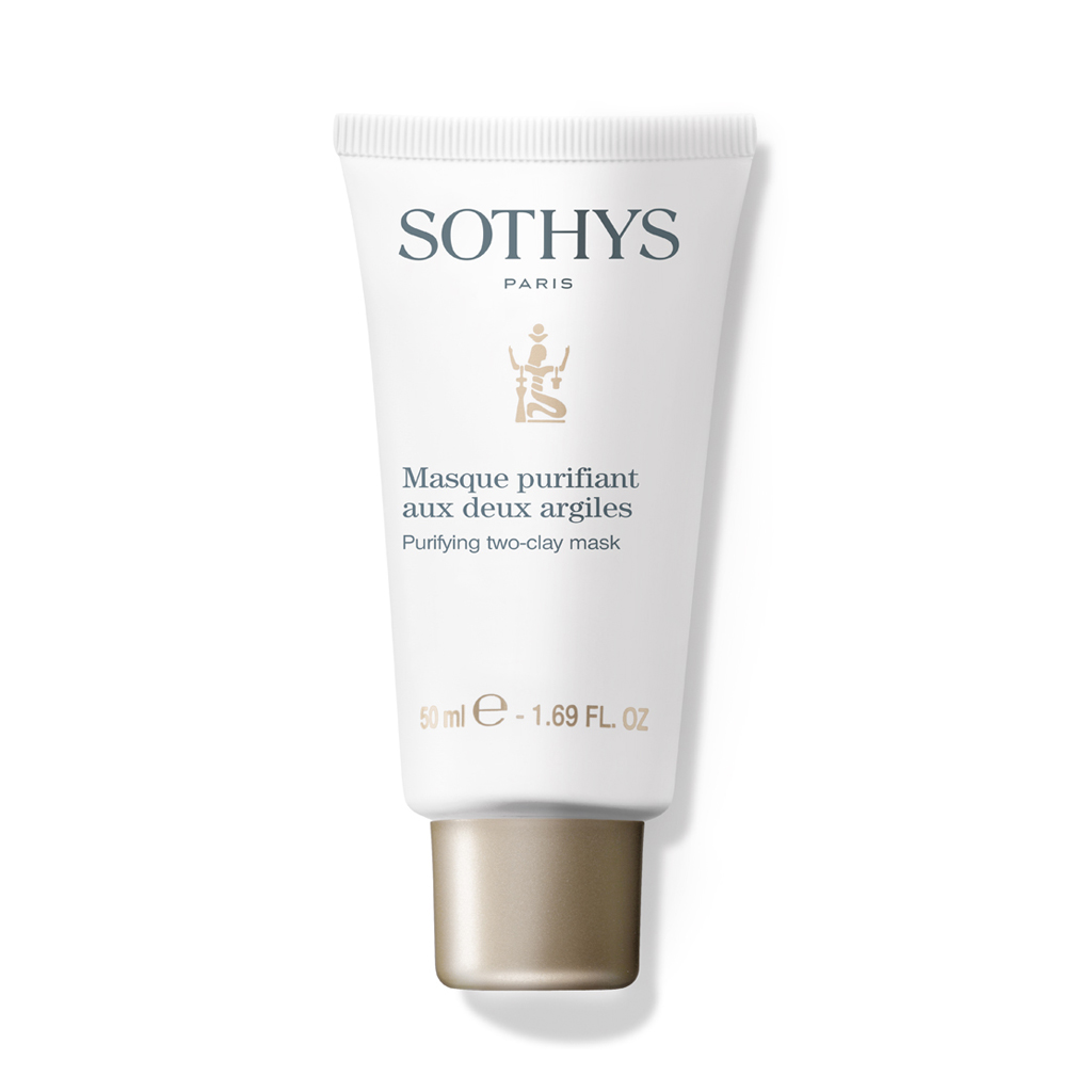 Sothys Valomoji Dviejų Molių Kaukė 50ml – Giliai Valo, Mažina Poras ir Suteikia Matiškumo Riebiai bei Mišriai Odai