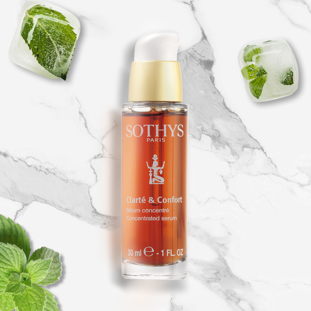 Sothys Koncentruotas Serumas 30ml – nuo paraudimų, išsiplėtusiems kapiliarams, kuperozei, rožinei, jautriai odai, kapiliarų stiprinimui, intensyviam raminimui, komfortui.