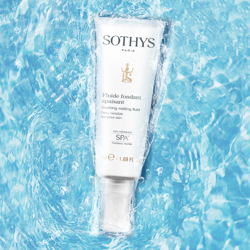 Sothys Spa Raminamasis greitai įsigeriantis fluidas 50ml – jautriai odai, lengva tekstūra, drėkinantis, nuo paraudimų, gaivinantis, komfortas