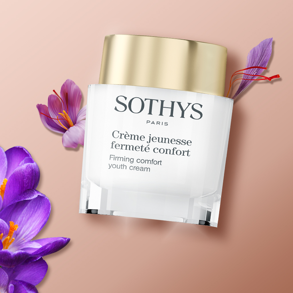 Sothys Stangrinamasis raminantis jaunystės kremas comfort 50ml – odos stangrinimui, nuo raukšlių, sausai ir jautriai odai, giliai maitinantis ir raminantis, anti-aging
