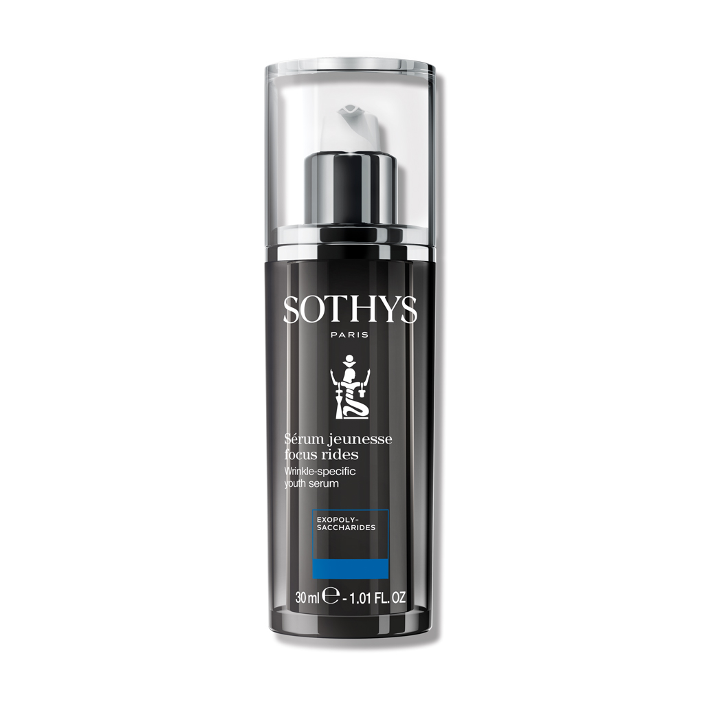 Sothys Raukšles veikiantis serumas 30ml – intensyviam raukšlių lyginimui, odos elastingumui ir jaunatviškumui, anti-aging koncentratas