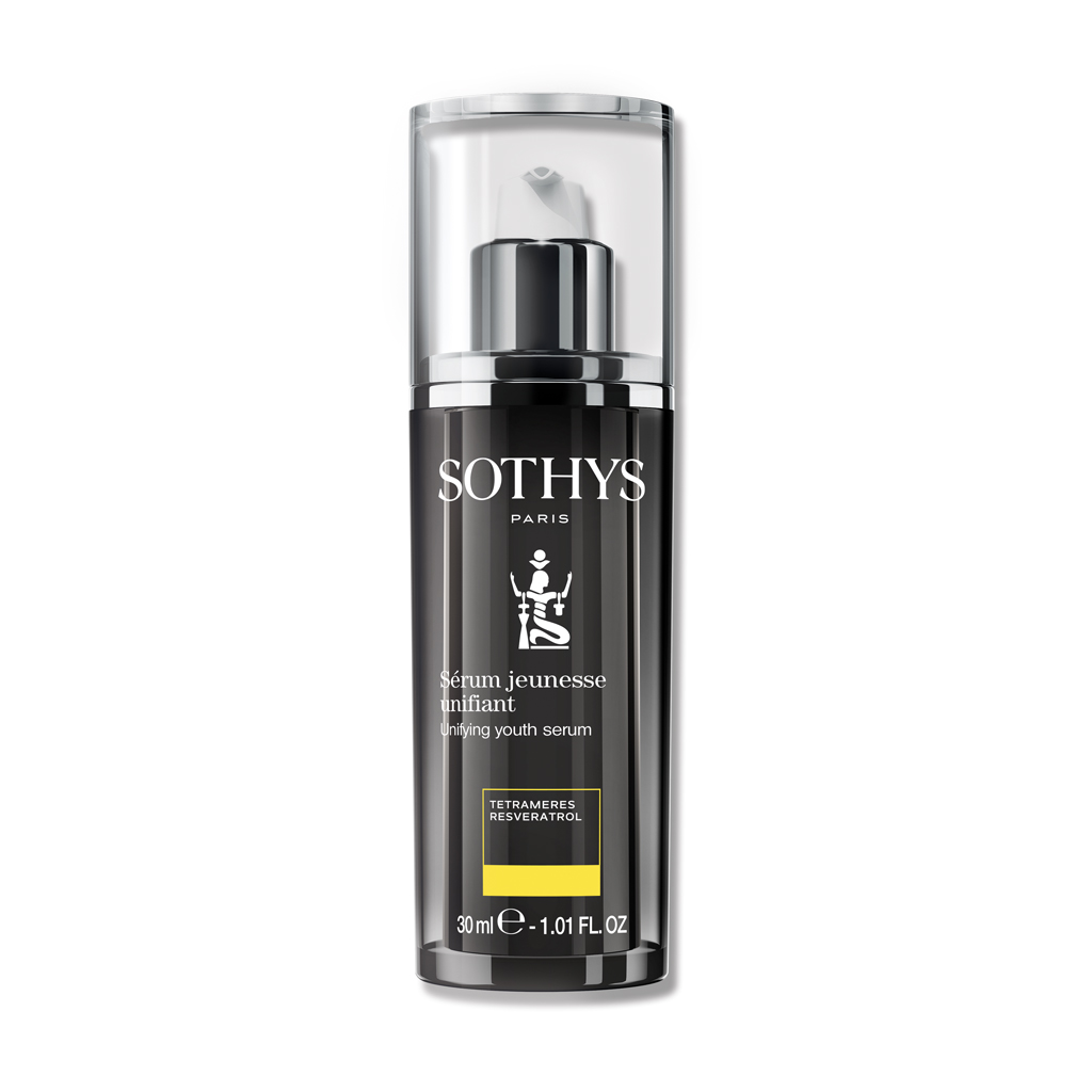 Sothys Veido spalvą vienodinantis jaunystės serumas 30ml – nuo raukšlių, pigmentinių dėmių ir odos spindesiui, anti-aging, skaistinantis