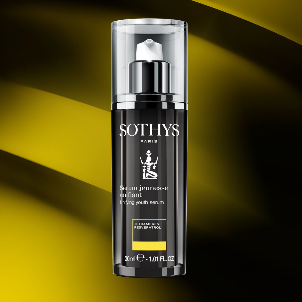 Sothys Veido spalvą vienodinantis jaunystės serumas 30ml – nuo raukšlių, pigmentinių dėmių ir odos spindesiui, anti-aging, skaistinantis
