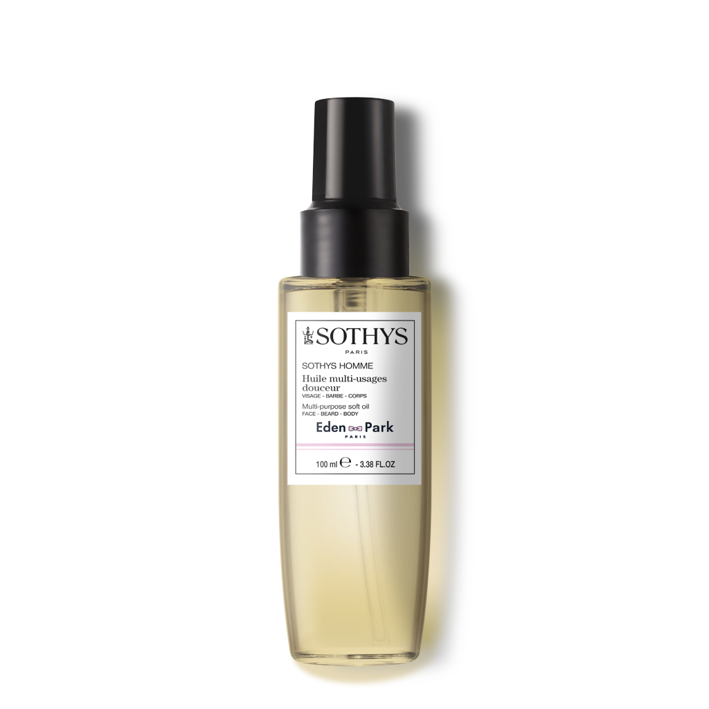 Sothys Daugiafunkcis minkštas aliejus 100ml – veidui, barzdai ir kūnui, maitinantis, drėkinantis ir minkštinantis aliejus vyrams