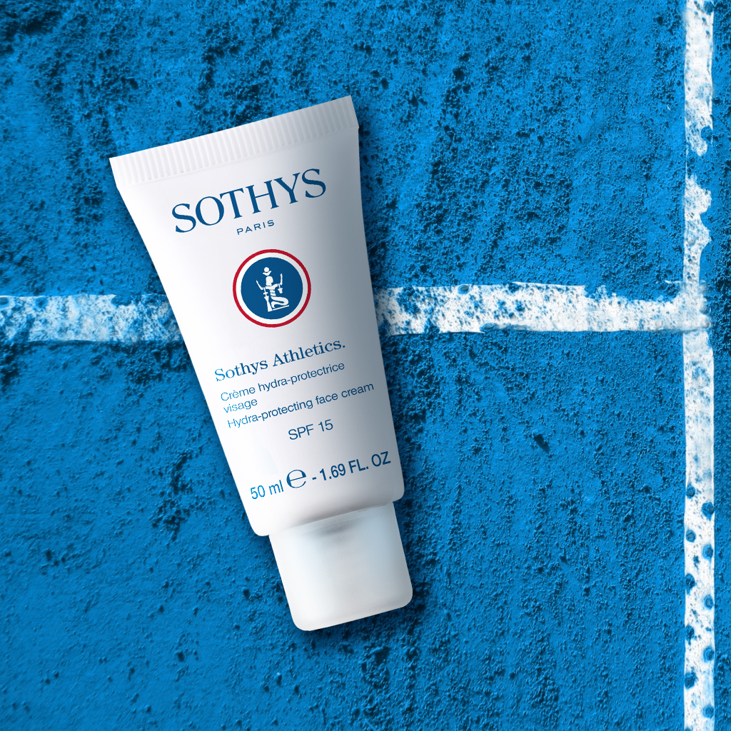 Sothys Athletics Drėkinamasis kremas veidui SPF 15 50ml – kasdienė odos apsauga, intensyvus drėkinimas ir atgaivinimas aktyviam gyvenimo būdui