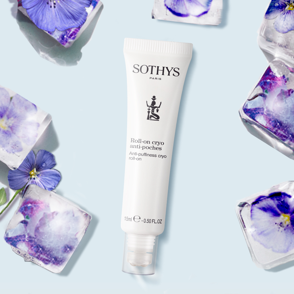 Sothys Paburkimą mažinantis šaldantis rutulinis paakių kremas 15ml – nuo patamsėjusių ratilų, nuovargio ir smulkių raukšlelių