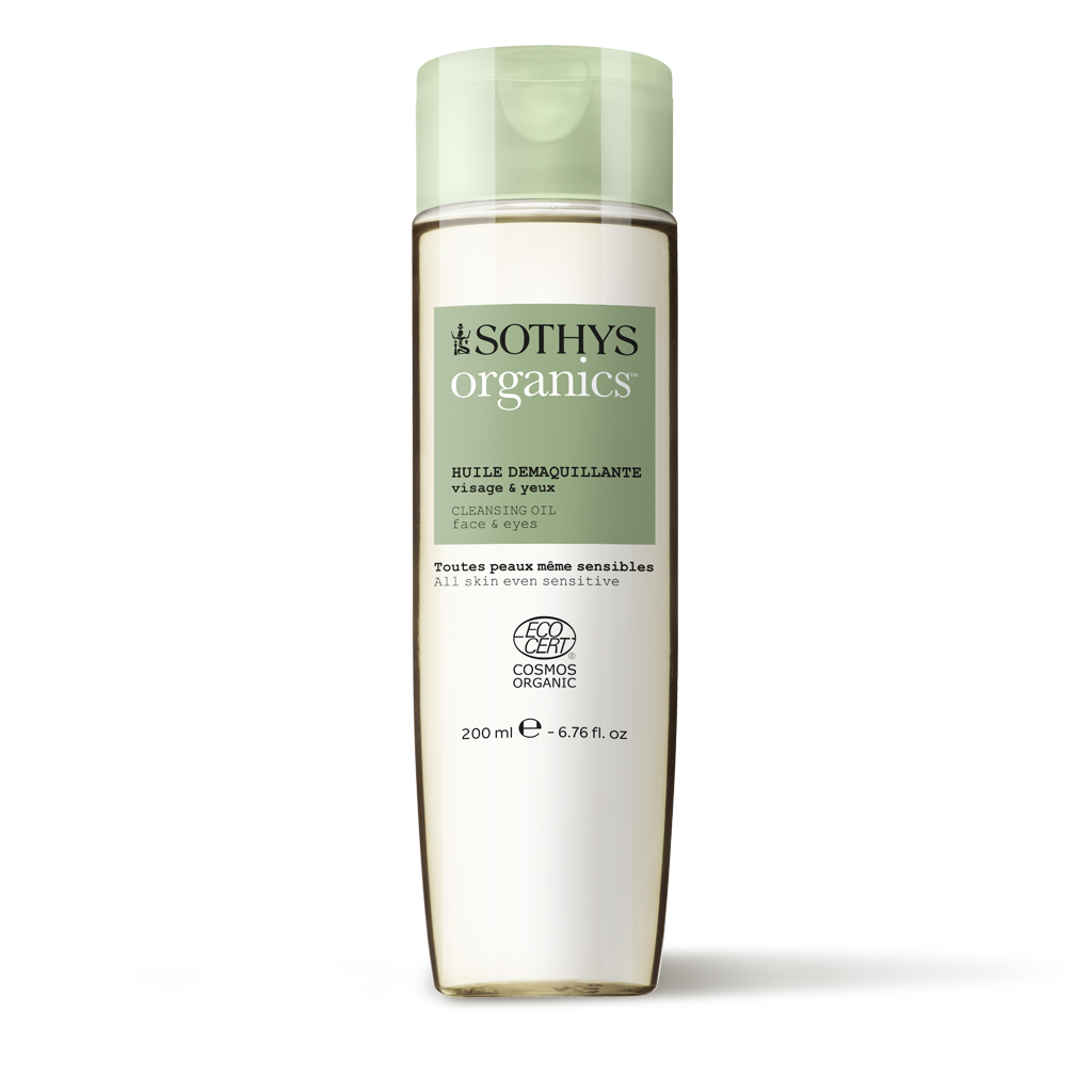Sothys Organics Valomasis Veido Akių Aliejus, Ekologiškas, Vegan, Makiažo Valiklis, Švelnus Valymas, Drėkinantis, Visų Tipų Odai, 200ml