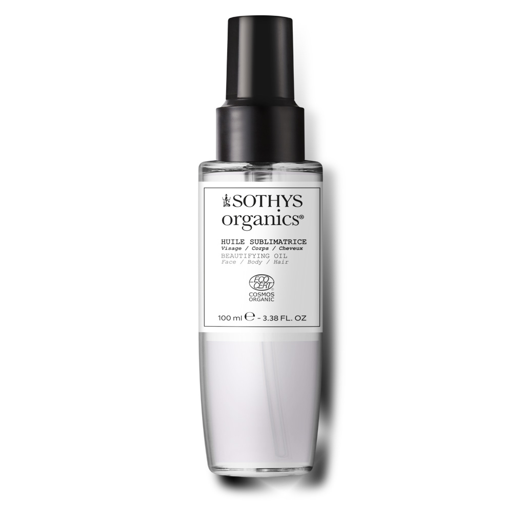 Sothys Organics Aliejus Veidui, Kūnui, Plaukams - Ekologiškas, Vegan, Maitinantis, Drėkinantis, Švytintis, Sausas Aliejus, 100ml