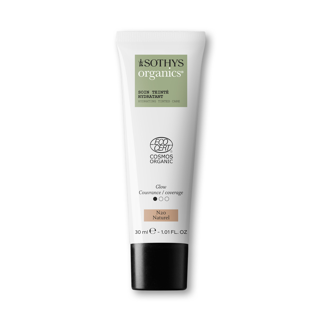Sothys Organics Drėkinamasis Kremas su Atspalviu – N20 Naturel, Ekologiškas, Vegan, Drėkinantis, Švytintis, Odos Toną Lyginantis, 30ml
