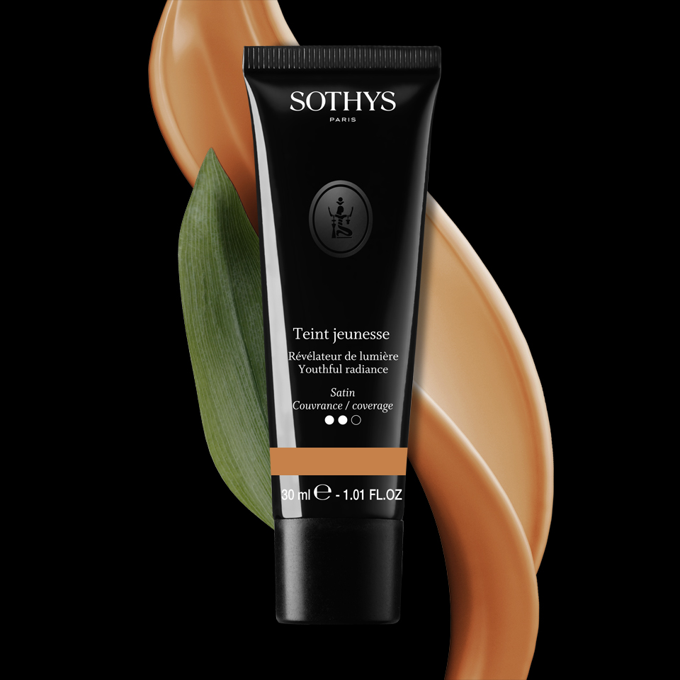 Sothys Jaunystės Švytėjimo Makiažo Pagrindas – W20 Miel, Anti-Aging, Švytintis, Ilgalaikis, Drėkinantis, 30ml