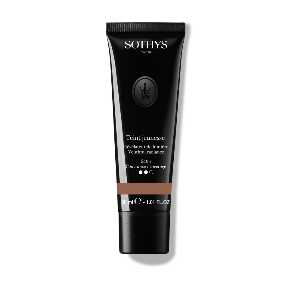 Sothys Jaunystės Švytėjimo Makiažo Pagrindas – W30 Praline, Anti-Aging, Švytintis, Ilgalaikis, Drėkinantis, 30ml