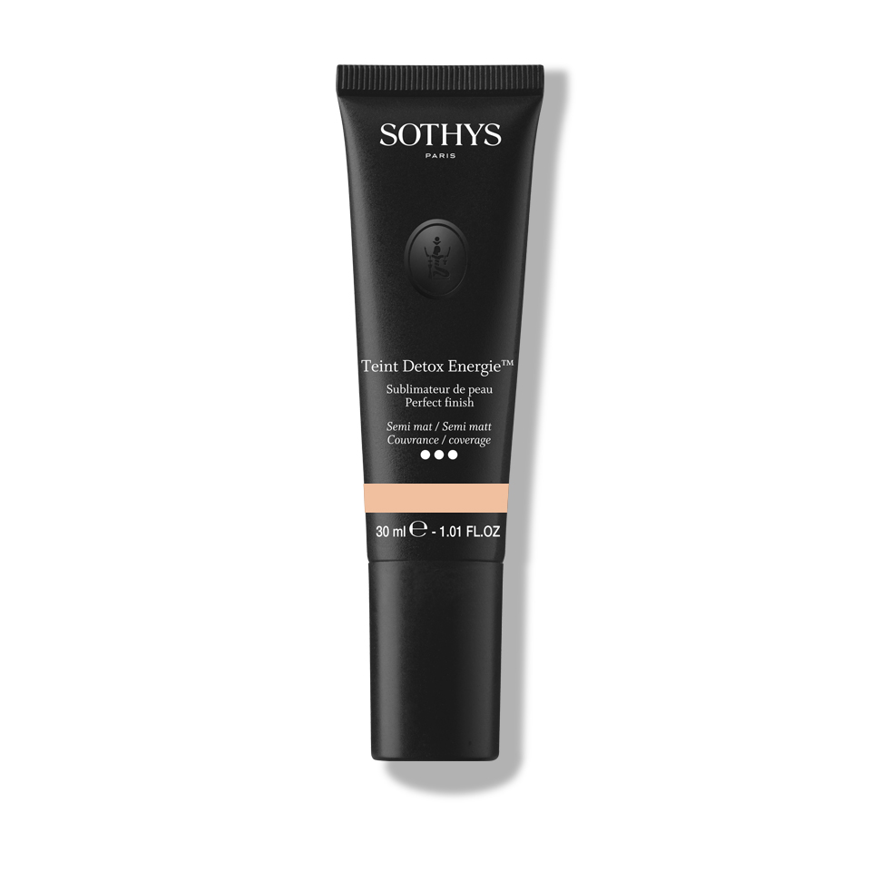 Sothys Detox Energie Makiažo Pagrindas – C20 Sable, Ilgalaikis, Anti-tarša, Natūralus, Švytintis, 30ml