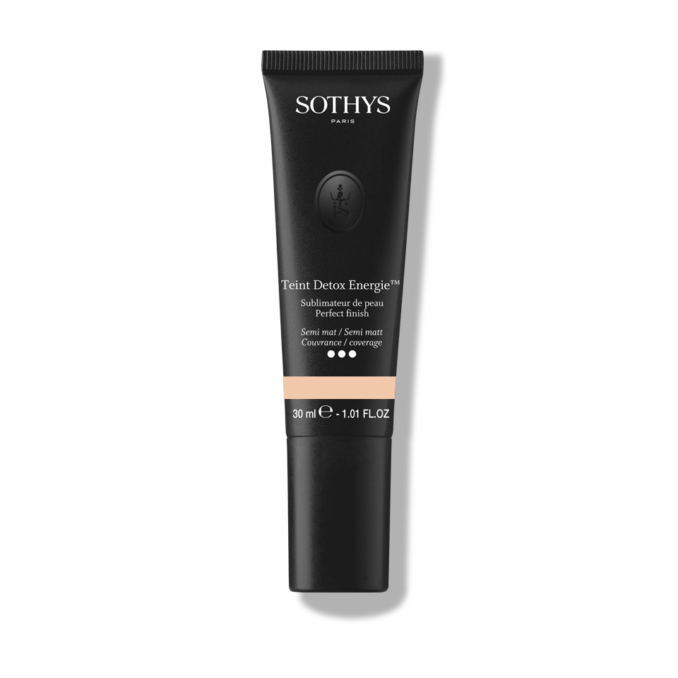 Sothys Detox Energie Makiažo Pagrindas – W10 Ivoire, Ilgalaikis, Anti-tarša, Natūralus, Švytintis, 30ml