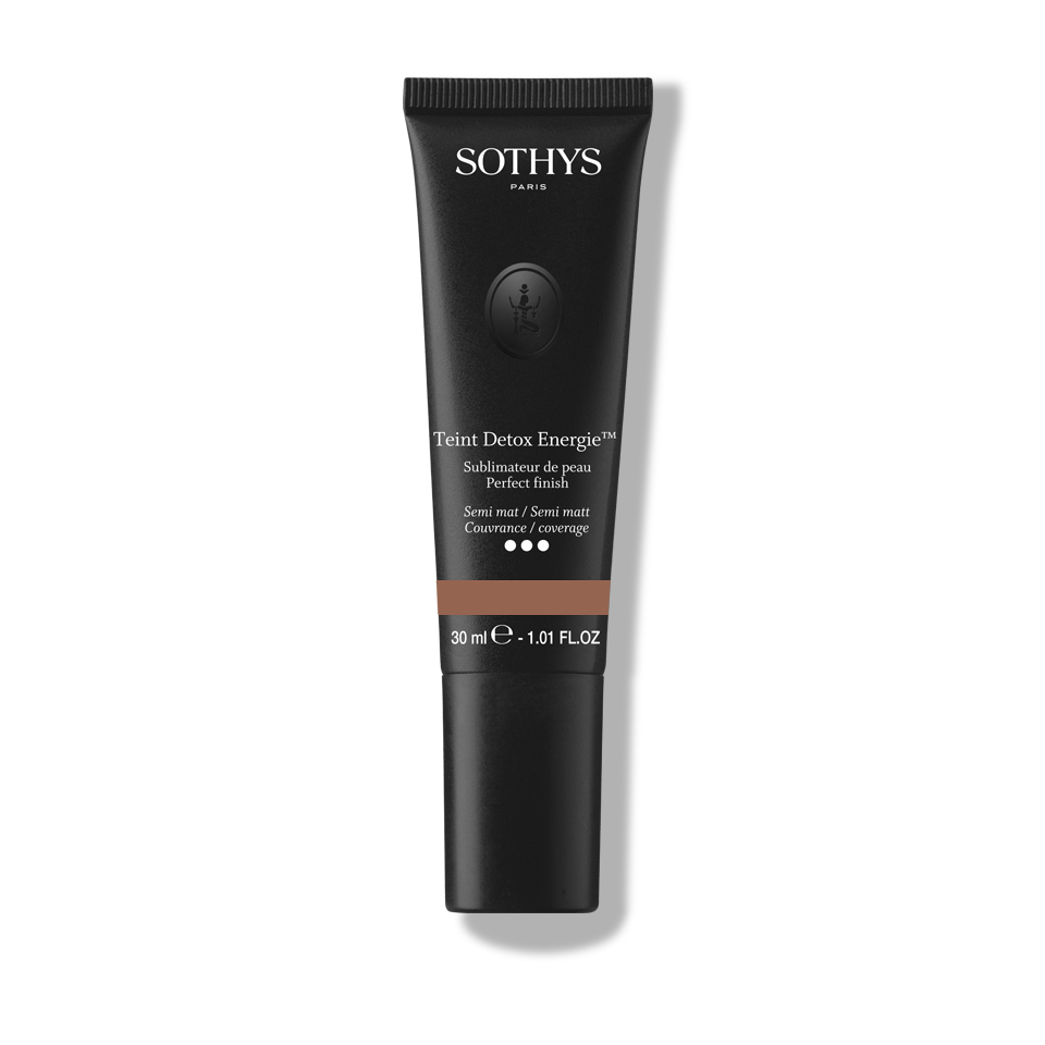 Sothys Detox Energie Makiažo Pagrindas – W30 Praline, Ilgalaikis, Anti-tarša, Natūralus, Švytintis, 30ml