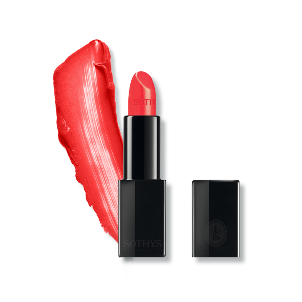 Sothys Lūpų Dažai – 132 Rouge Grenelle, Švelni Raudona, Pusiau Matinė, Drėkina, 3.5g