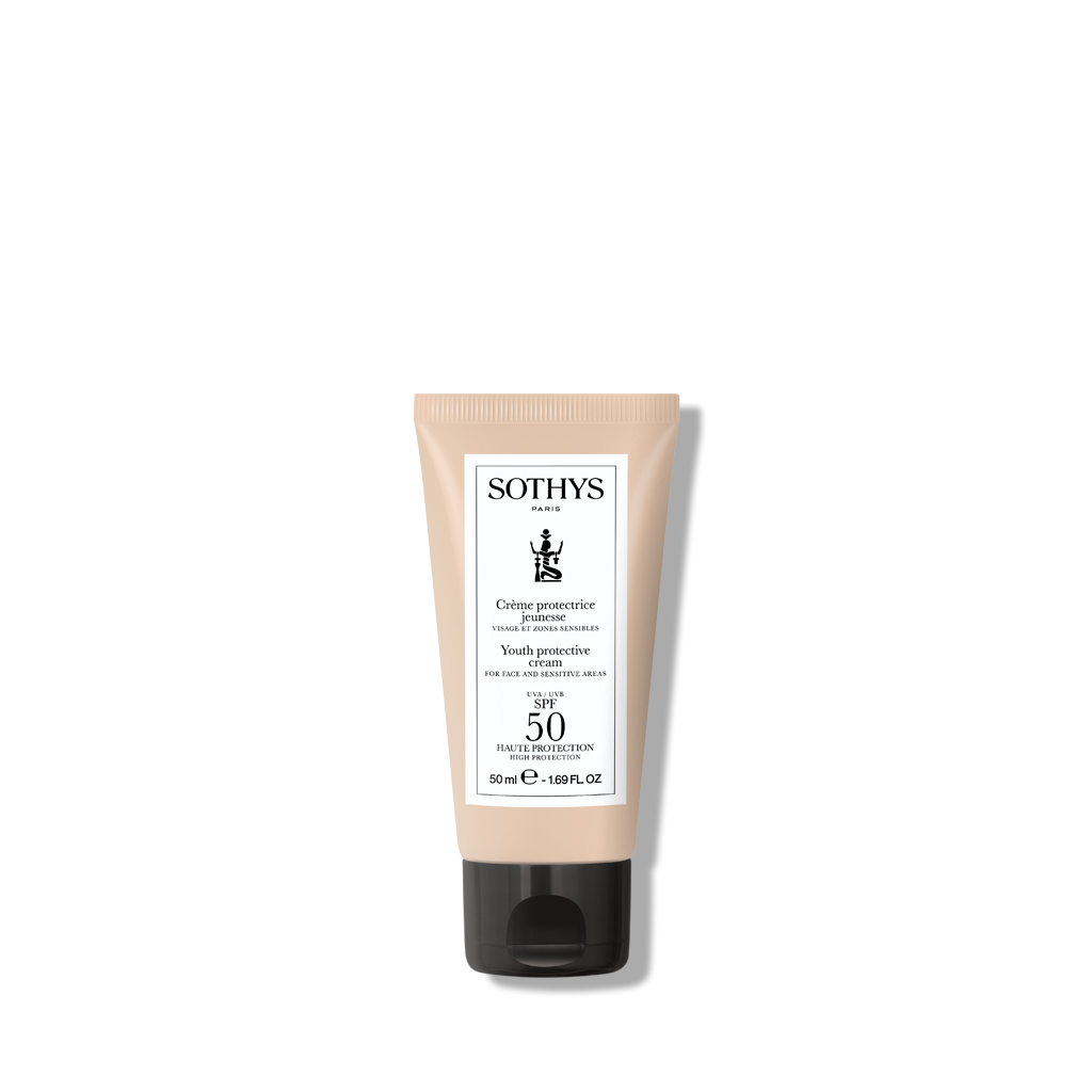 Sothys SPF50 Apsauginis Fluidas Jautrioms Sritims 50ml – Ypatinga Apsauga Švelniausioms Jūsų Odos Vietoms