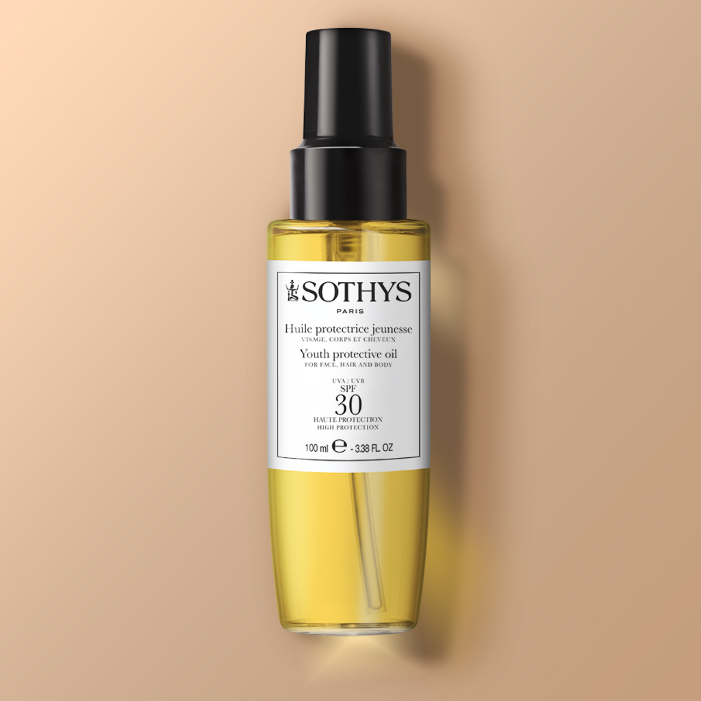 Sothys Apsauginis Jaunystės Aliejus SPF30 100ml – Prabangi Apsauga ir Jaunatviškas Spindesys Jūsų Odai