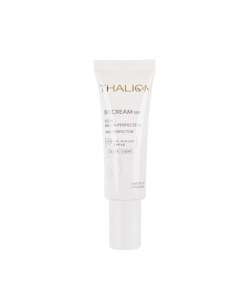 Thalion BB kremas šviesus atspalvis – SPF 15, tolygi, drėkinta oda be kaukės efekto, 30 ml