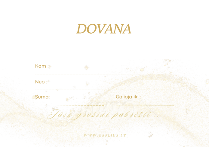 Dovanų kuponas 