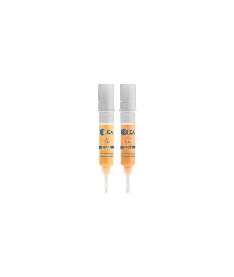 Rhea RevitalSummer procedūra - Prieš ir po saulės, veidui ir kaklui, drėkina, atkuria, 2x15ml