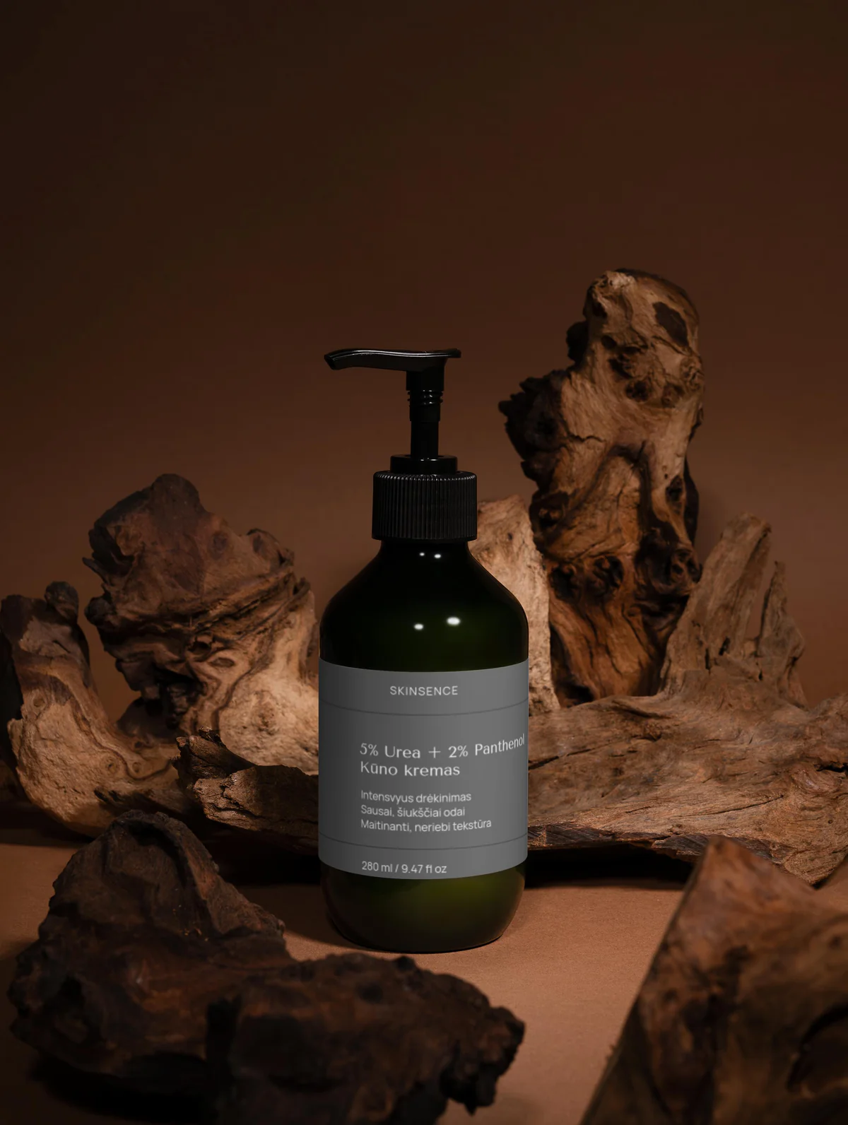 Kūno Kremas su 5% Urea ir 2% Panthenol 280 ml – Intensyvus Drėkinimas ir Odos Komfortas