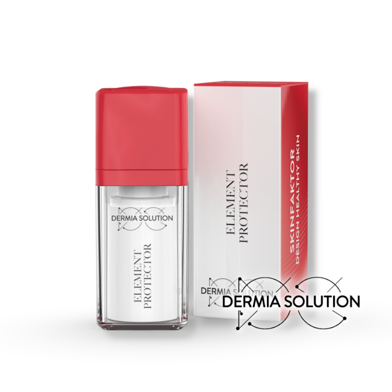 Dermia Solution Element Protector kelioninis – mini veido kremas su SPF50, odos apsaugai ir drėkinimui (15 ml)