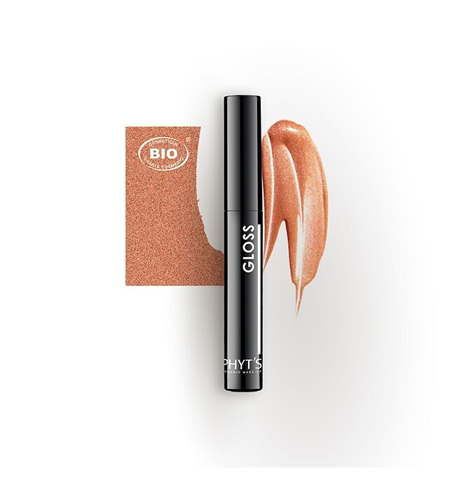 PHYT'S Lūpų Blizgis "Švelnus persikas" / Gloss Pêche Melba – Žvilgantys Perlamutro Atspalviai. Nelipnus Komfortas