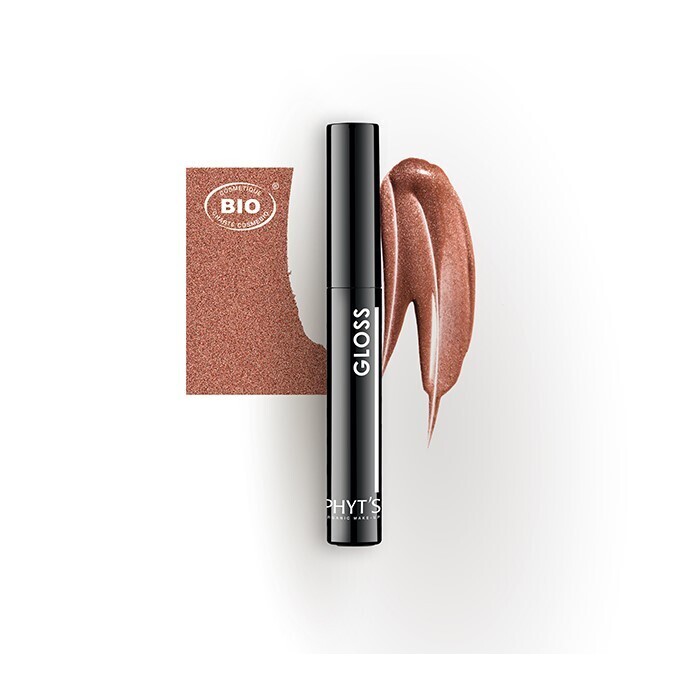 PHYT'S Lūpų Blizgis "Meduolis" / Gloss Pain d’Épice – Žvilgantys Perlamutro Atspalviai. Nelipnus Komfortas.