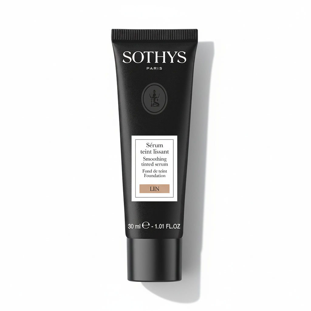 SOTHYS Glotninantis makiažo pagrindas Lin – su serumu, švytinti oda, 30 ml