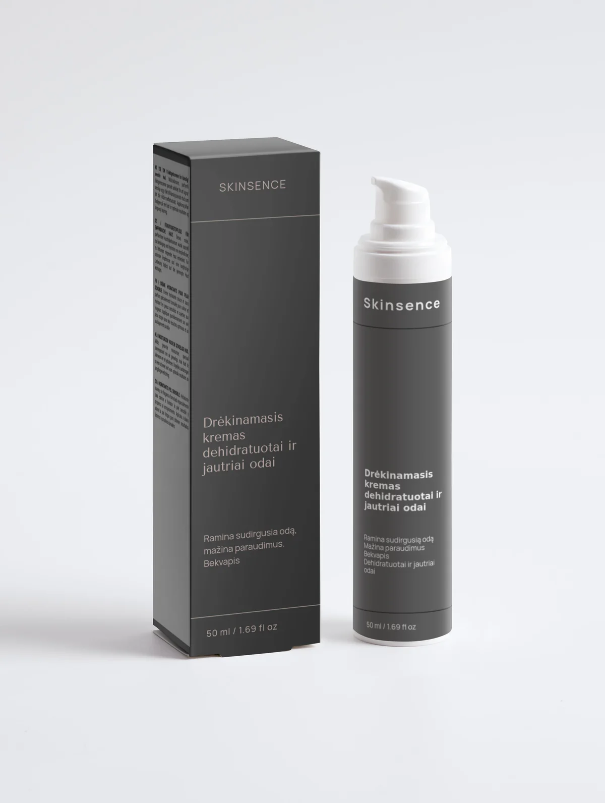 Drėkinamasis Veido Kremas Jautriai ir Dehidratuotai Odai 50 ml – Raminantis ir Atkuriantis Komfortą