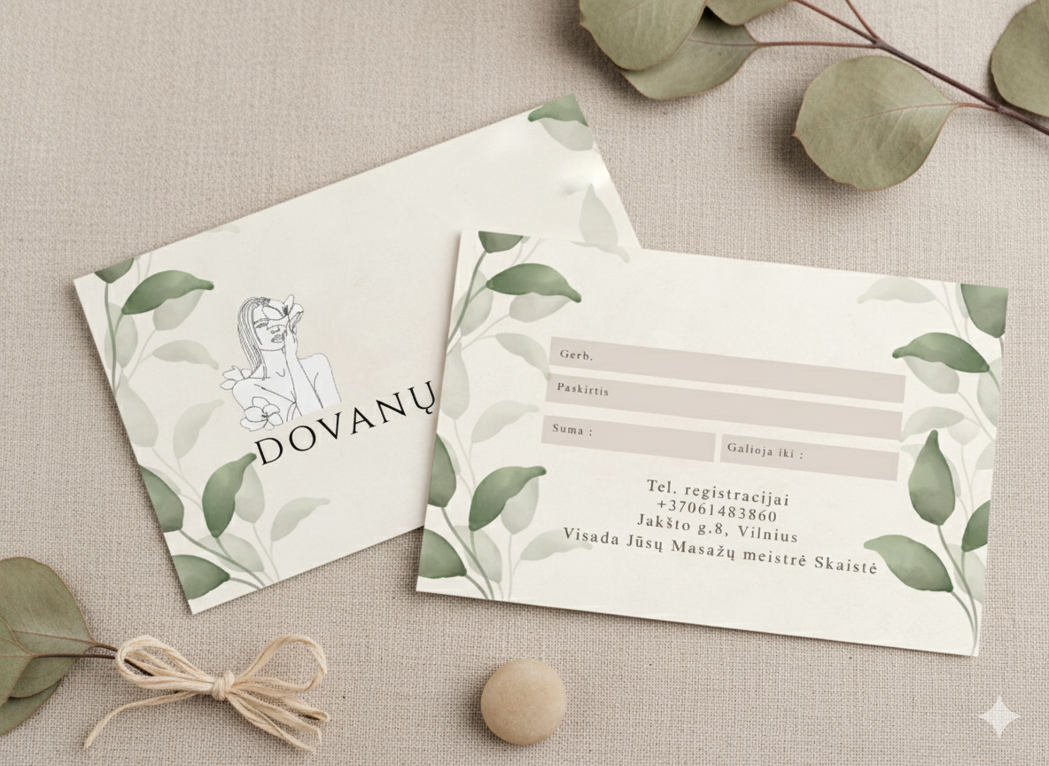 Dovanų kuponas masažui – tobulas pasirinkimas bet kokiai progai