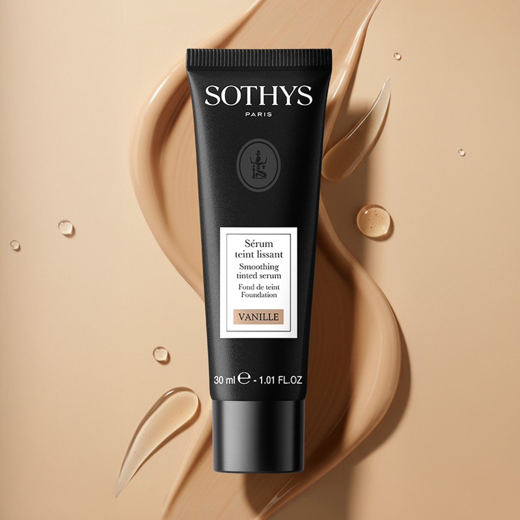 SOTHYS Glotninantis makiažo pagrindas Vanille – su serumu, švytinti oda, 30 ml