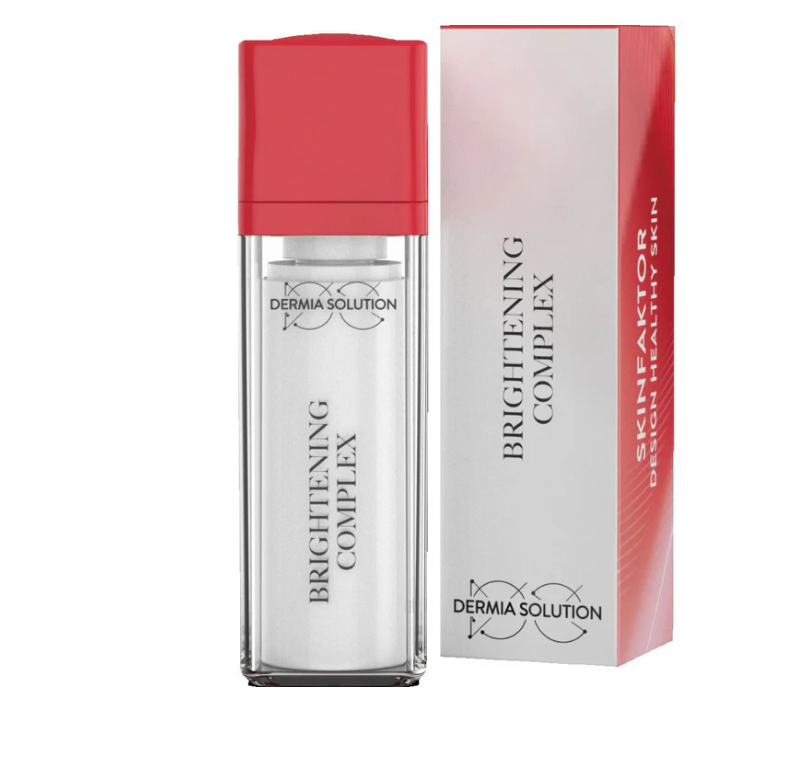 Dermia Solution Brightening Complex – veido serumas odos pigmentacijos kontrolei ir spindesiui (30 ml)